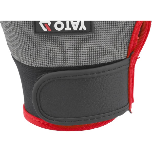 RĘKAWICE SKÓRA SYNT. ANTYPOŚL. NAKRAPIANE ROZM. 9 YT-74665