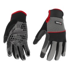 RĘKAWICE SKÓRA SYNT. ANTYPOŚL. NAKRAPIANE ROZM. 10 YT-74666