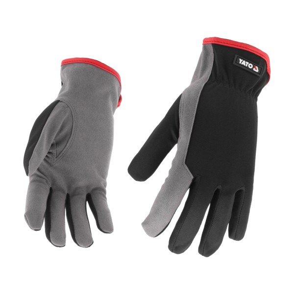 RĘKAWICE ROBOCZE SKÓRA SYNTETYCZNA ROZM. 8 YT-74672