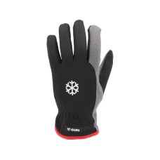 RĘKAWICE ROBOCZE OCIEPLANE SKÓRA SYNTETYCZNA ROZM. 9 YT-74683