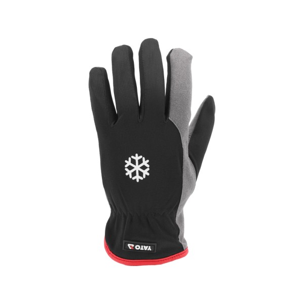 RĘKAWICE ROBOCZE OCIEPLANE SKÓRA SYNTETYCZNA ROZM. 10 YT-74684