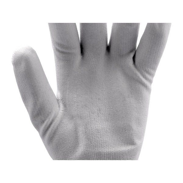 RĘKAWICE OCHRONNE NYLONOWE POWLEKANE PU ROZMIAR 10 YT-7470