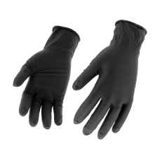 RĘKAWICE NITRYLOWE MOCNE TEKSTURA DIAMENTU 50 SZT ROZM. M (8) YT-74741