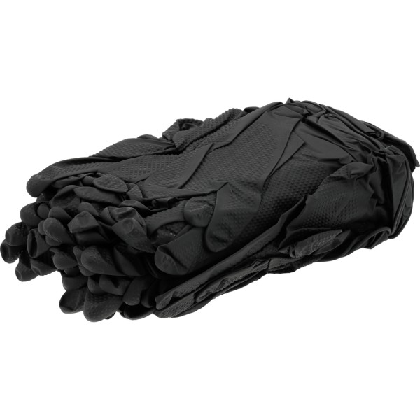 RĘKAWICE NITRYLOWE MOCNE TEKSTURA DIAMENTU 50 SZT ROZM. M (8) YT-74741