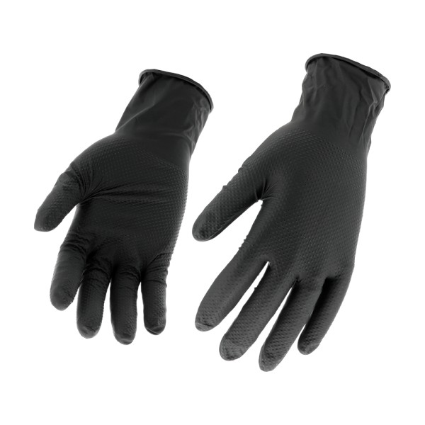 RĘKAWICE NITRYLOWE MOCNE TEKSTURA DIAMENTU 50 SZT ROZM. XL (10) YT-74743