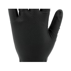 RĘKAWICE NITRYLOWE MOCNE TEKSTURA DIAMENTU 50 SZT ROZM. 2XL (11) YT-74744