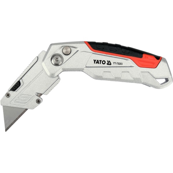 NOŻYK Z WYSUWANYM OSTRZEM TRAPEZOWYM YT-75203