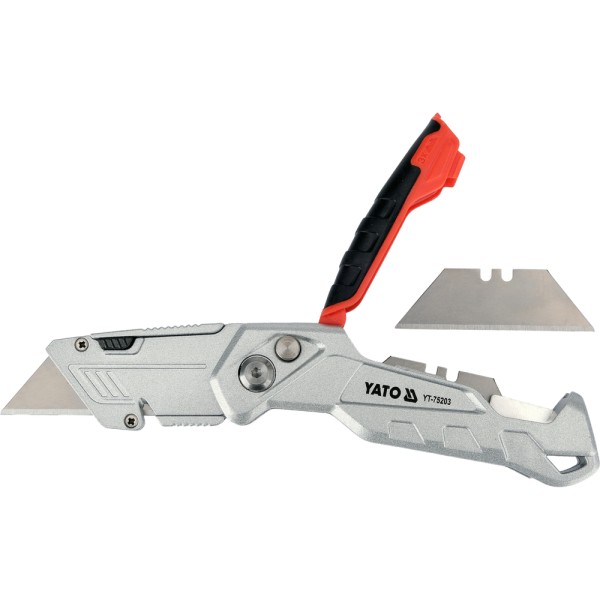 NOŻYK Z WYSUWANYM OSTRZEM TRAPEZOWYM YT-75203