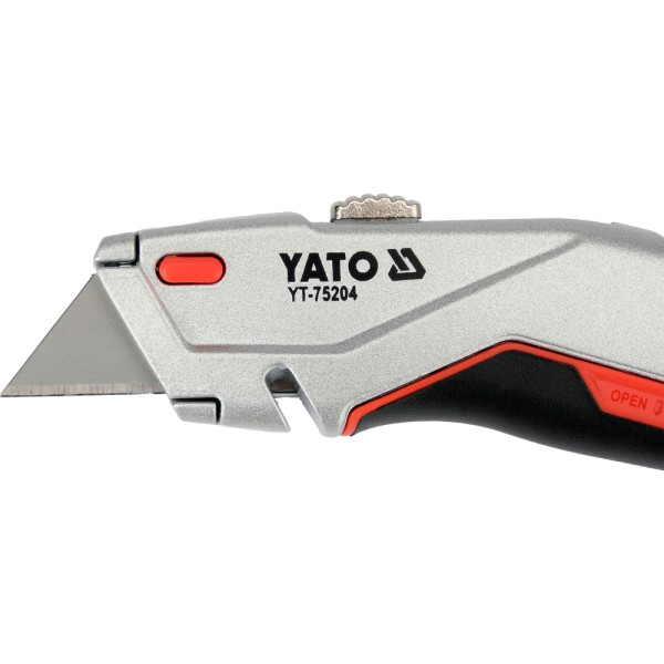 NOŻYK Z WYSUWANYM OSTRZEM TRAPEZOWYM YT-75204