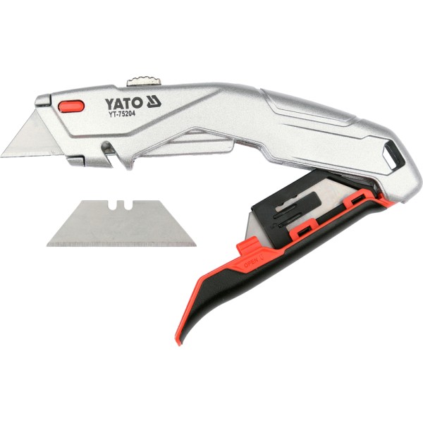 NOŻYK Z WYSUWANYM OSTRZEM TRAPEZOWYM YT-75204