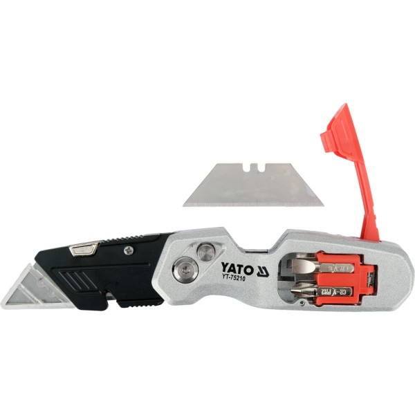 NOŻYK Z WYSUWANYM OSTRZEM TRAPEZOWYM YT-75210