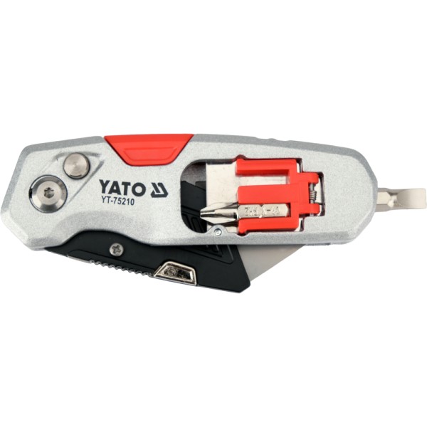 NOŻYK Z WYSUWANYM OSTRZEM TRAPEZOWYM YT-75210