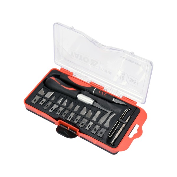 ZESTAW NOŻYKÓW PRECYZYJNYCH 16 ELEMENTÓW YT-75370