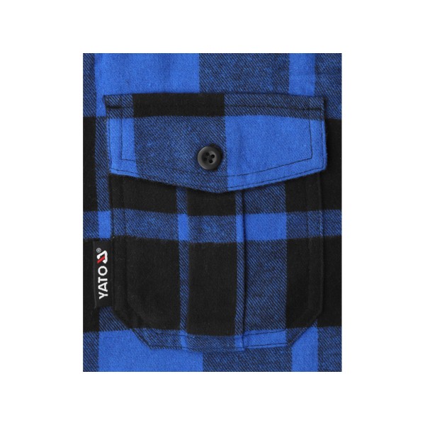 KOSZULA FLANELOWA NIEBIESKA ROZM. L YT-78808