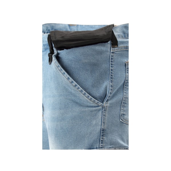 SPODNIE ROBOCZE MONTERSKIE STRETCH JEANS LIGHT BLUE ROZM. S YT-79070
