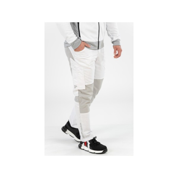 SPODNIE ROBOCZE 4-WAY STRETCH SERWAL WHITE ROZM. S YT-79100