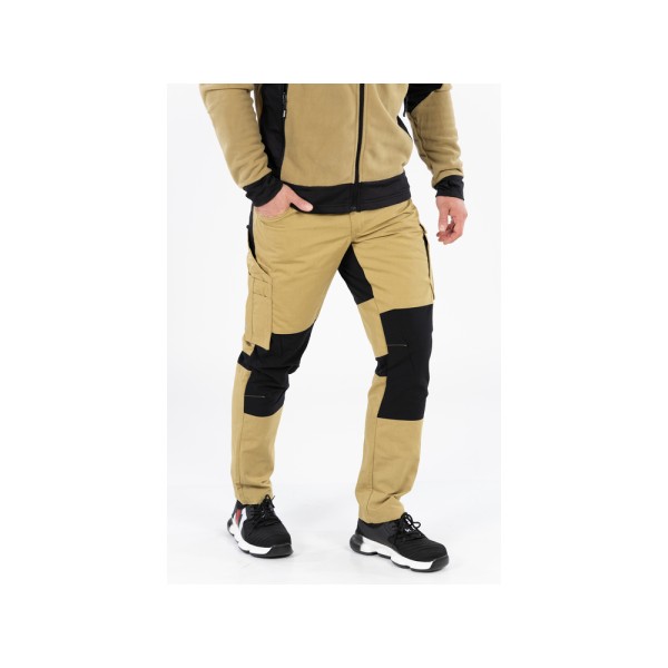SPODNIE ROBOCZE 4-WAY STRETCH SERWAL KHAKI ROZM. L YT-79132