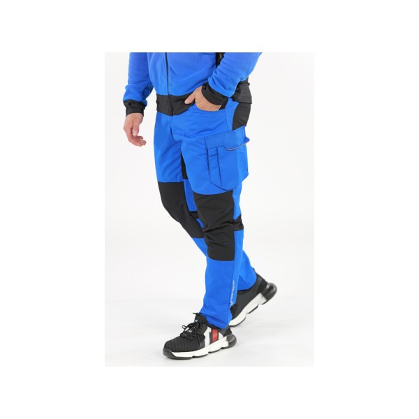 SPODNIE ROBOCZE 4-WAY STRETCH SERWAL BLUE ROZM. M YT-79141