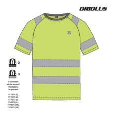 T-SHIRT OSTRZEGAWCZY ORIOLUS ROZM. XL YT-79379