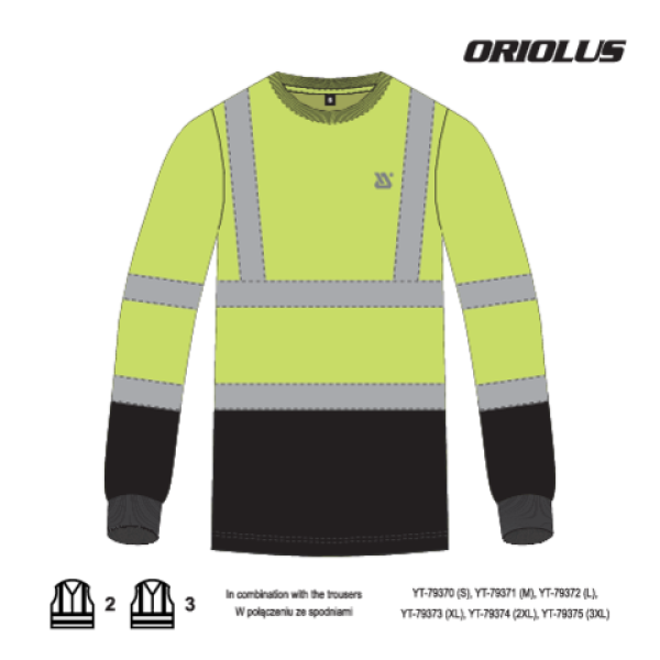 KOSZULKA LONGSLEEVE OSTRZEGAWCZY ORIOLUS ROZM. XL YT-79385
