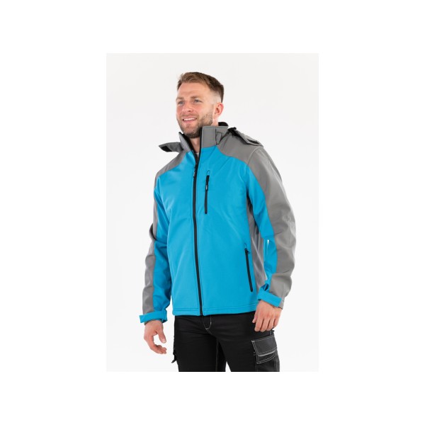 KURTKA SOFTSHELL Z KAPTUREM STRATUS ROZM. 3XL YT-79565