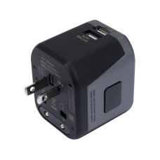 UNIWERSALNY ADAPTER PODRÓŻNY DO PONAD 150 KRAJÓW Z ŁADOWARKĄ 2 X USB 5V/2,4A YT-81301