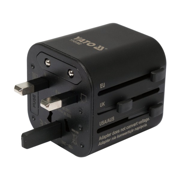 UNIWERSALNY ADAPTER PODRÓŻNY DO PONAD 150 KRAJÓW YT-81302