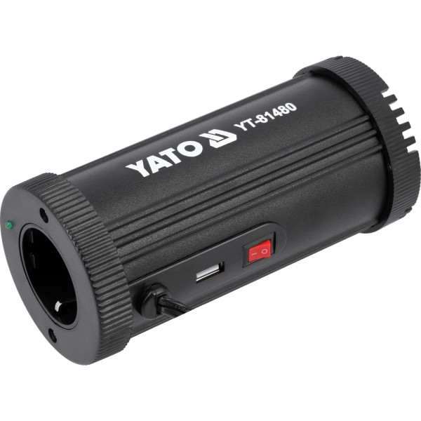 SAMOCHODOWA PRZETWORNICA NAPIĘCIA 12V/230V 150W YT-81480