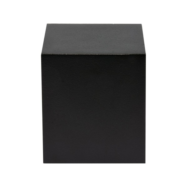 LAMPA ŚCIENNA ZEWNĘTRZNA CZARNA ALUMINIOWA 1XGU10 KWADRATOWA YT-81901