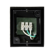 LAMPA ŚCIENNA ZEWNĘTRZNA CZARNA ALUMINIOWA 1XGU10 KWADRATOWA YT-81901