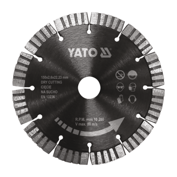 BRUZDOWNICA 1800W 150MM W KPL. TARCZE 150MM 2SZT YT-82016