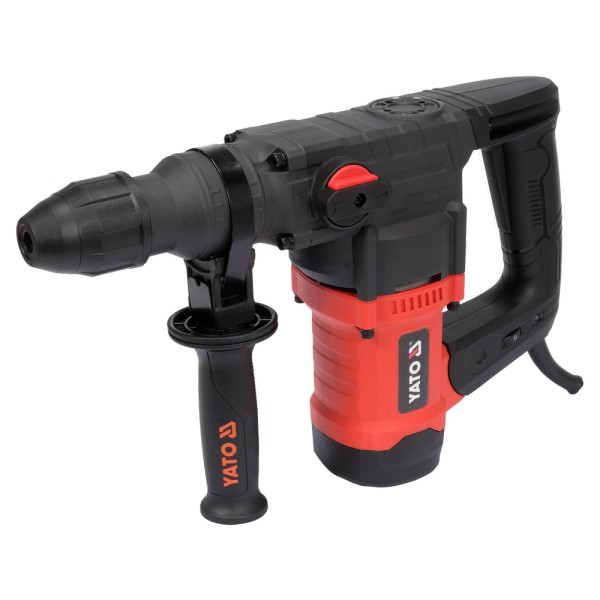 MŁOT UDAROWO-OBROTOWY SDS+ 1100W, 3 FUNKCJE (KUCIE, WIERCENIE Z UDAREM I BEZ UDARU), W KOMPLECIE WIERTŁA I DŁUTA YT-82118