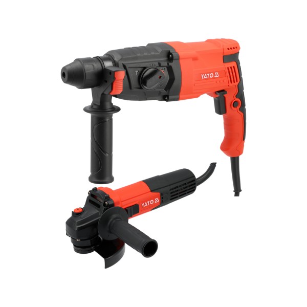 MŁOT SDS PLUS 3,2J /SZLIFIERKA KĄTOWA 750W ZESTAW YT-821200