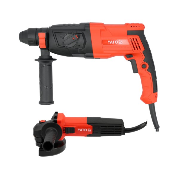 MŁOT SDS PLUS 3,2J /SZLIFIERKA KĄTOWA 750W ZESTAW YT-821200