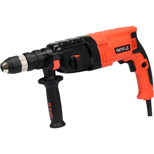 MŁOTOWIERTARKA 850W Z WYMIENNĄ GŁOWICĄ I METALOWĄ OBUDOWĄ YT-82122