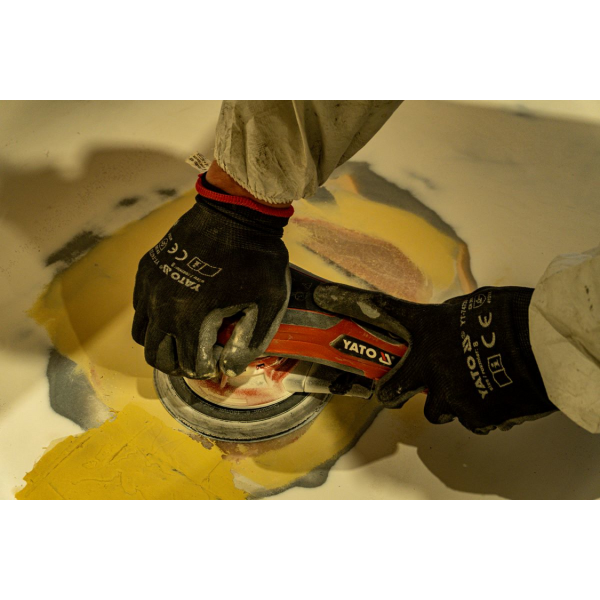 SZLIFIERKA MIMOŚRODOWA 150MM 350W Z REGULACJĄ PRĘDKOŚCI 4000-10000 OBR/MIN YT-82206