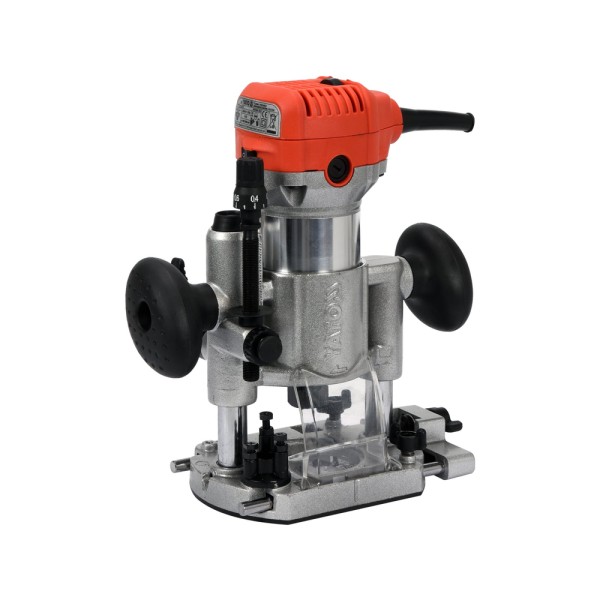 FREZARKA KRAWĘDZIOWA 710W DO LAMINATÓW  + SANKI PROWADZĄCE,NA FREZY 6MM I 8MM YT-82390