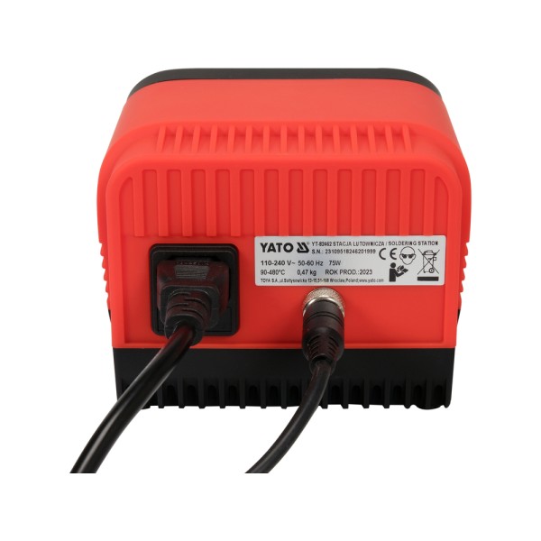 STACJA LUTOWNICZA NA GROT T12 Z WYŚWIETLACZEM LCD Z FUNKCJĄ AUTOSLEEP O MOCY 75W YT-82462