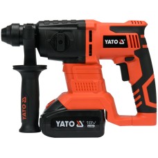 MŁOTOWIERTARKA 18V SDS PLUS 2J, Z PODKUWANIEM - AKUMULATOR 3 AH YT-82770