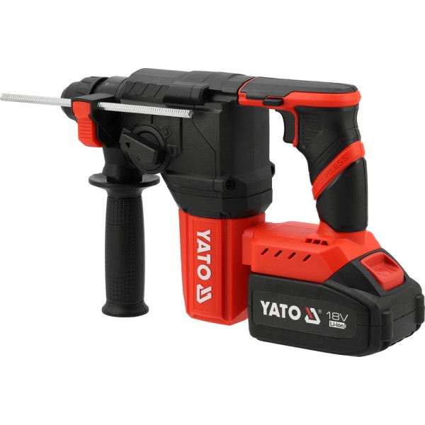 MŁOTOWIERTARKA BEZSZCZOTKOWA 18V SDS PLUS 2,5J - AKUMULATOR 4AH YT-827721