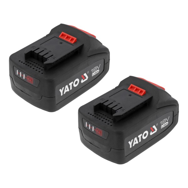 MŁOTOWIERTARKA 18V + 2X4AH (BL MOTOR) SILNIK BEZSZCZOTKOWY, 2 AKUMULATORY 4 YT-827724