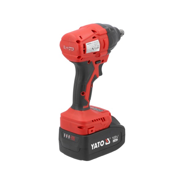 KLUCZ UDAROWY BEZSZCZOTKOWY 18V, 1/2'', 350NM - DWA AKUMULATORY 4 AH YT-8277925