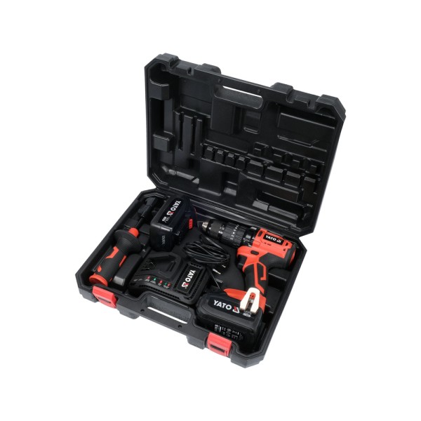 WIERTARKO-WKRĘTARKA UDAROWA 18V, 75 NM - DWA AKUMULATORY 3 AH YT-82791