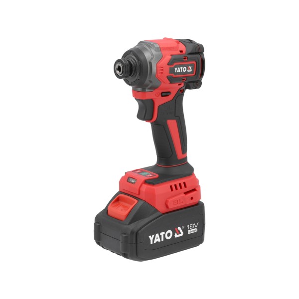 ZAKRĘTARKA UDAROWA 18V,  1/4'', 230 NM - AKUMULATOR 4 AH YT-82798