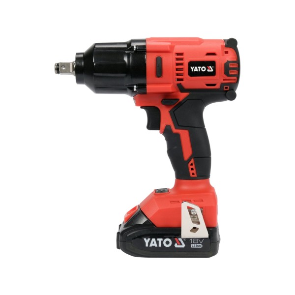 ZESTAW YATO 18V: KLUCZ UDAROWY 1/2'' 700 NM, NASADKI - DWA AKUMULATORY 3AH YT-82807