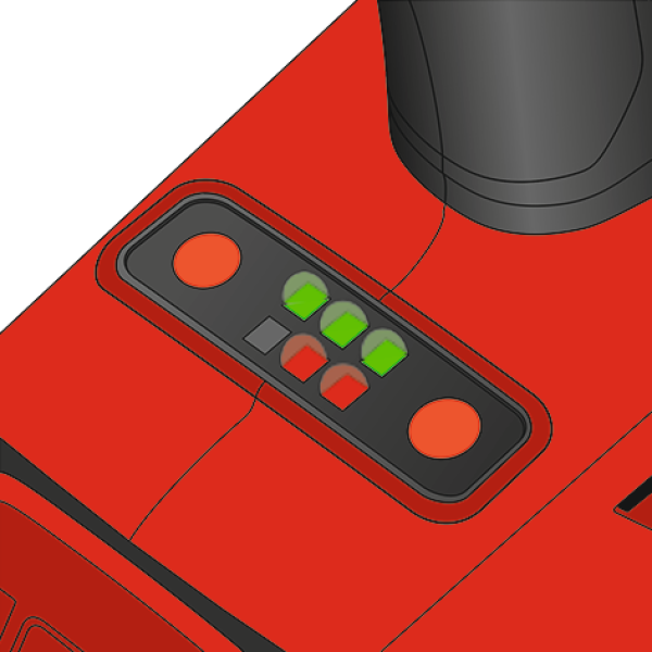 ZESTAW YATO 18V: KLUCZ UDAROWY 1/2'' 700 NM, NASADKI - DWA AKUMULATORY 3AH YT-82807