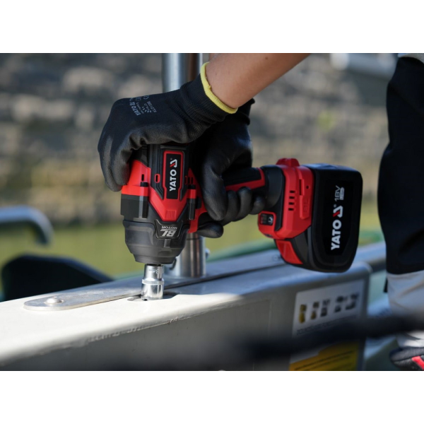 KLUCZ UDAROWY BEZSZCZOTKOWY 18V, 1/2'', 1200NM - BEZ AKUMULATORA YT-828072