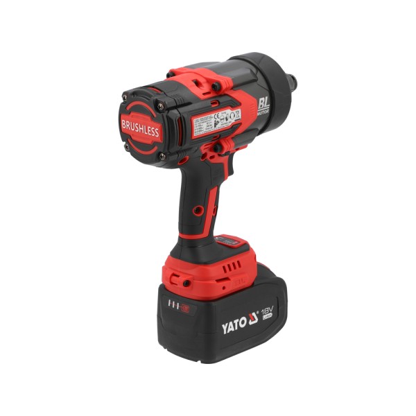 KLUCZ UDAROWY BEZSZCZOTKOWY 18V, 3/4'', 2400NM - AKUMULATOR 6 AH YT-828073