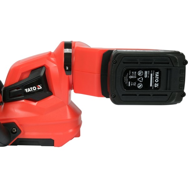 NOŻYCE DO ŻYWOPŁOTU 18V, 55 CM, OBROTOWE - AKUMULATOR 2 AH YT-828333