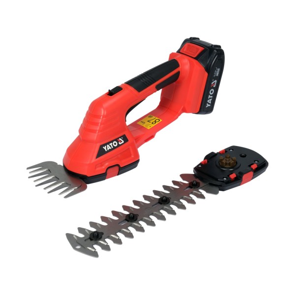 NOŻYCE DO TRAWY I ŻYWOPŁOTU 18V - AKUMULATOR 2 AH YT-828355